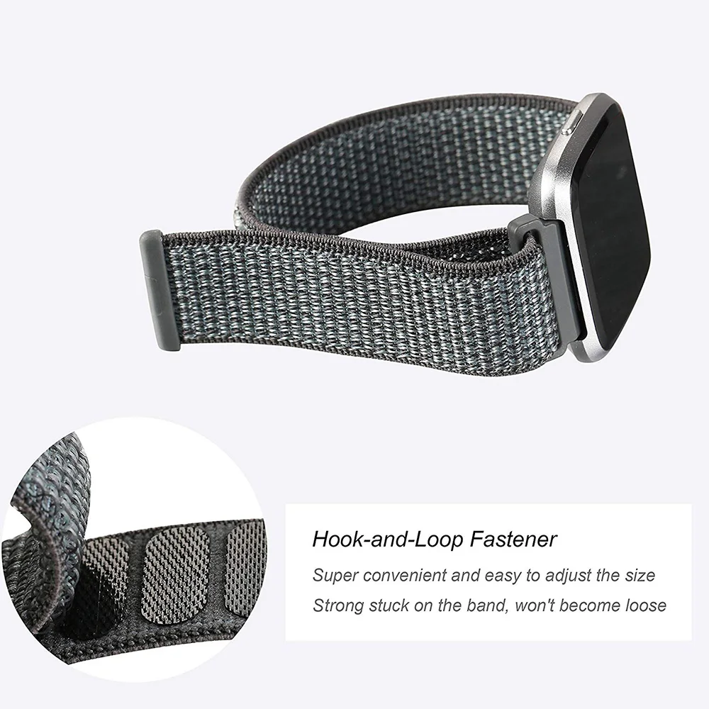 Для Fitbit Versa 2 Band / Тканые нейлоновые часы спортивный ремешок сменный Браслет с