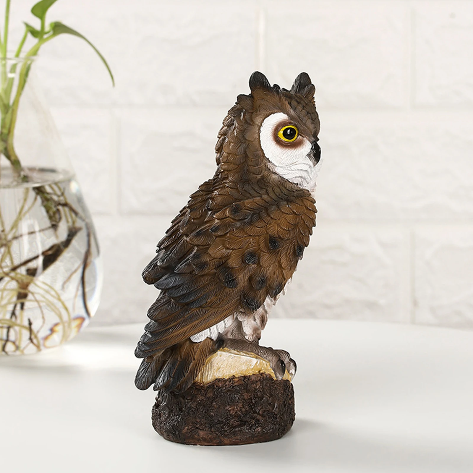 Фигурка из смолы для сада и лужайки креативная статуэтка совы украшения дома
