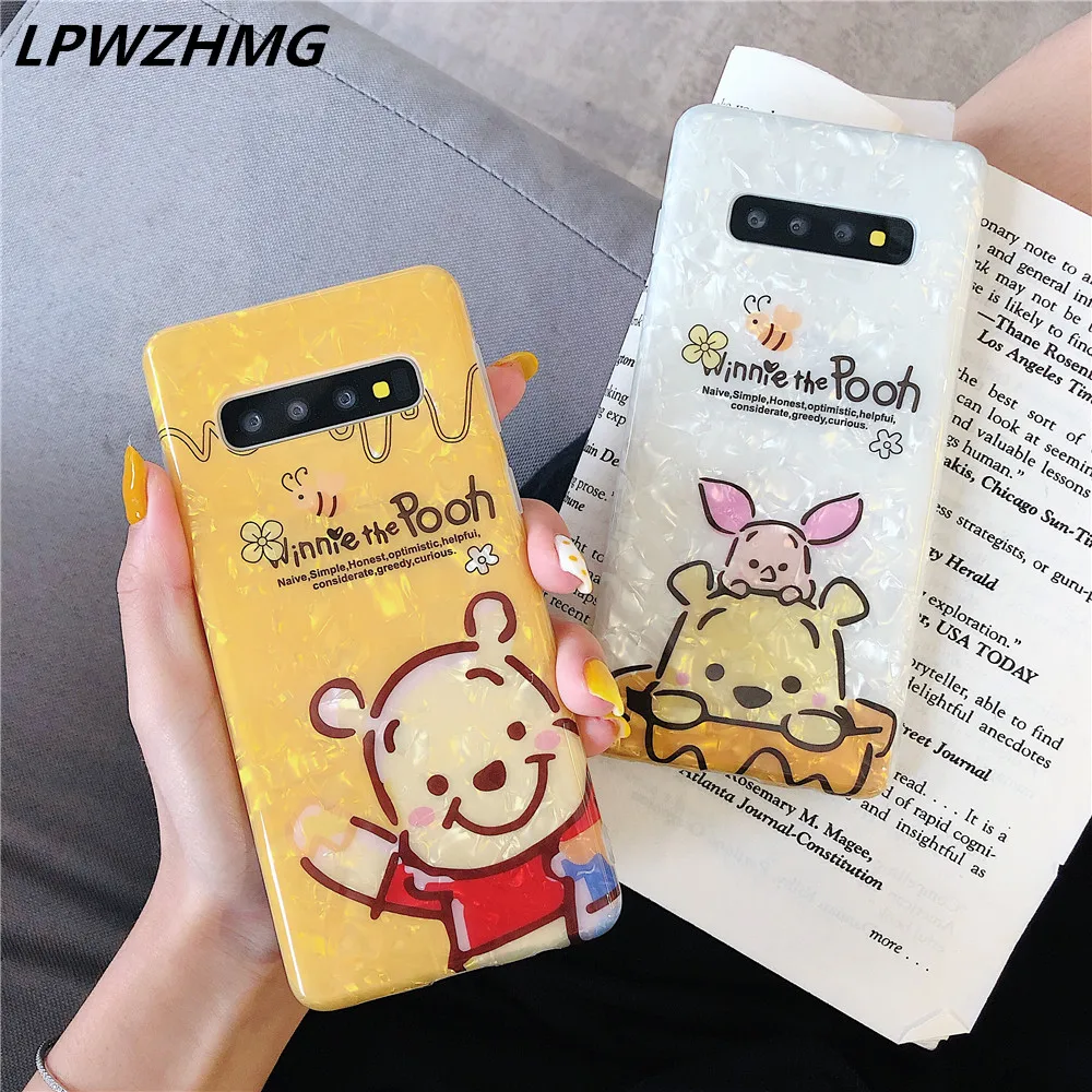 LPWZHMG ракушка мультяшный чехол для samsung Galaxy S10 мягкий TPU телефона Plus S9 S8 Note 8 9 чехол| |