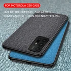 Чехол для MOTOROLA ONE Zoom G9 Play G9 Plus G Stylus G Play G Power 2021, простой тканевый текстурный чехол из джинсовой ткани для Moto Edge S G30 G10