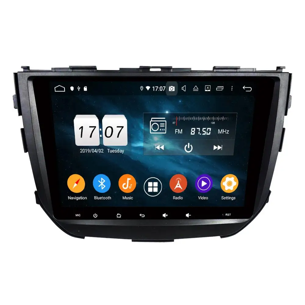 Автомагнитола на Android 9 с DSP для Suzuki Vitara Breeza 2015 2017 видео плеер мультимедиа GPS