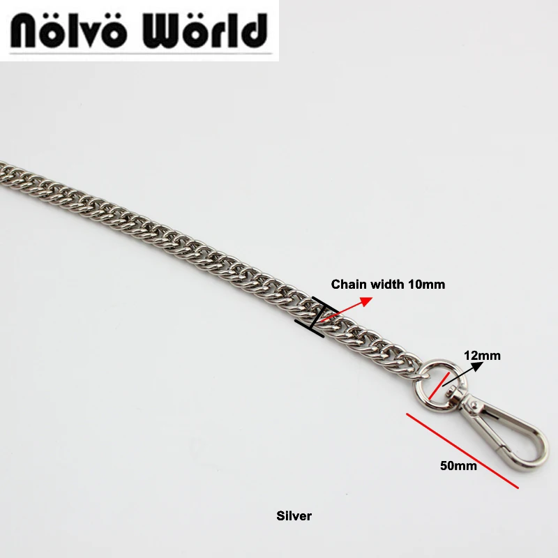 1 шт серебряный цвет 10 мм ширина ролик металлический никель готовая цепь с 2