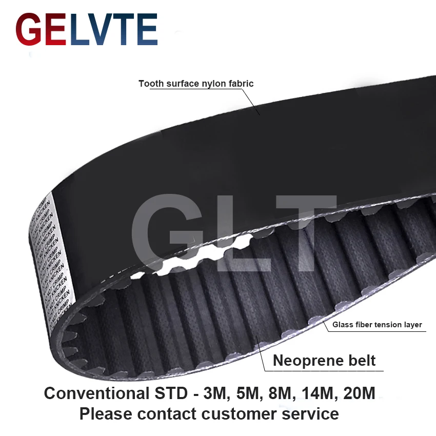 

Timing-Belt STD S5M Rubber Synchronous Belt Drive Belt Industrial Belt S5M Toothed Belt