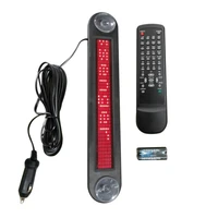 12v led car sign programmable scrolling red message sign board with remote control mini advertising led screen 7x40 dots