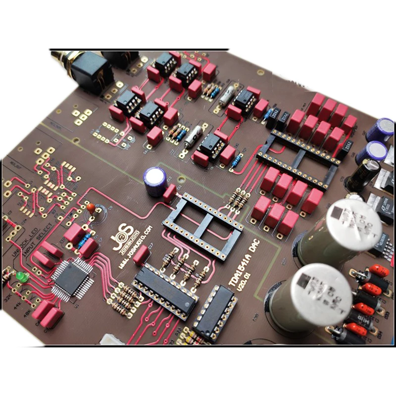 TDA1541 DAC decoder board semi-finished products without SAA7220 TDA1541chip USB optical fiber Bluetooth expansion interface | Электроника