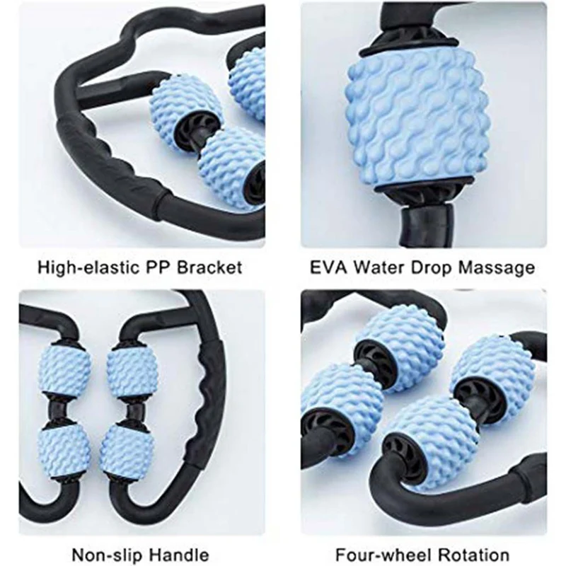 

U Shape Trigger Point Massage Roller Muscle Relax for Arm Leg Neck Muscle Tissue for Fitness Gym Yoga Pilates Sports