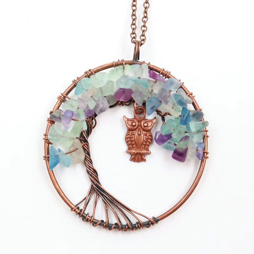 FYJS уникальный медное покрытие провода обёрточная бумага с совой флюоритовая