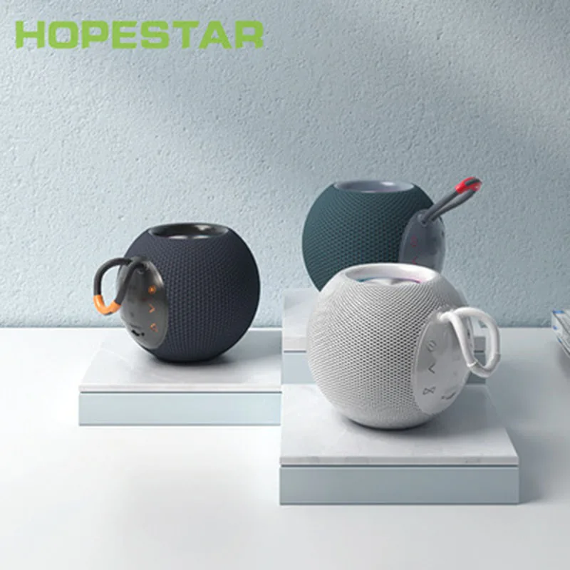 HOPESTAR H52 TWS портативные беспроводные Bluetooth колонки мини аудио центральная колонка наружный Сабвуфер Бумбокс для ПК компьютера FMRadio