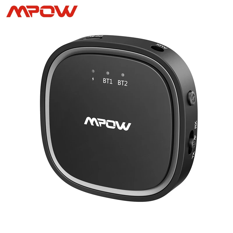 Mpow Bluetooth 5,0 аудио приемник передатчик 2 в 1 APTX HD APTX низкая задержка 3,5 мм аудио адаптер для ТВ наушники ПК динамик