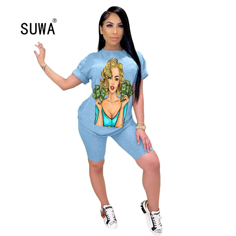 

Высококачественный Женский Повседневный костюм из двух предметов для фитнеса с цветочным рисунком, хлопковая футболка и штаны с высокой та...