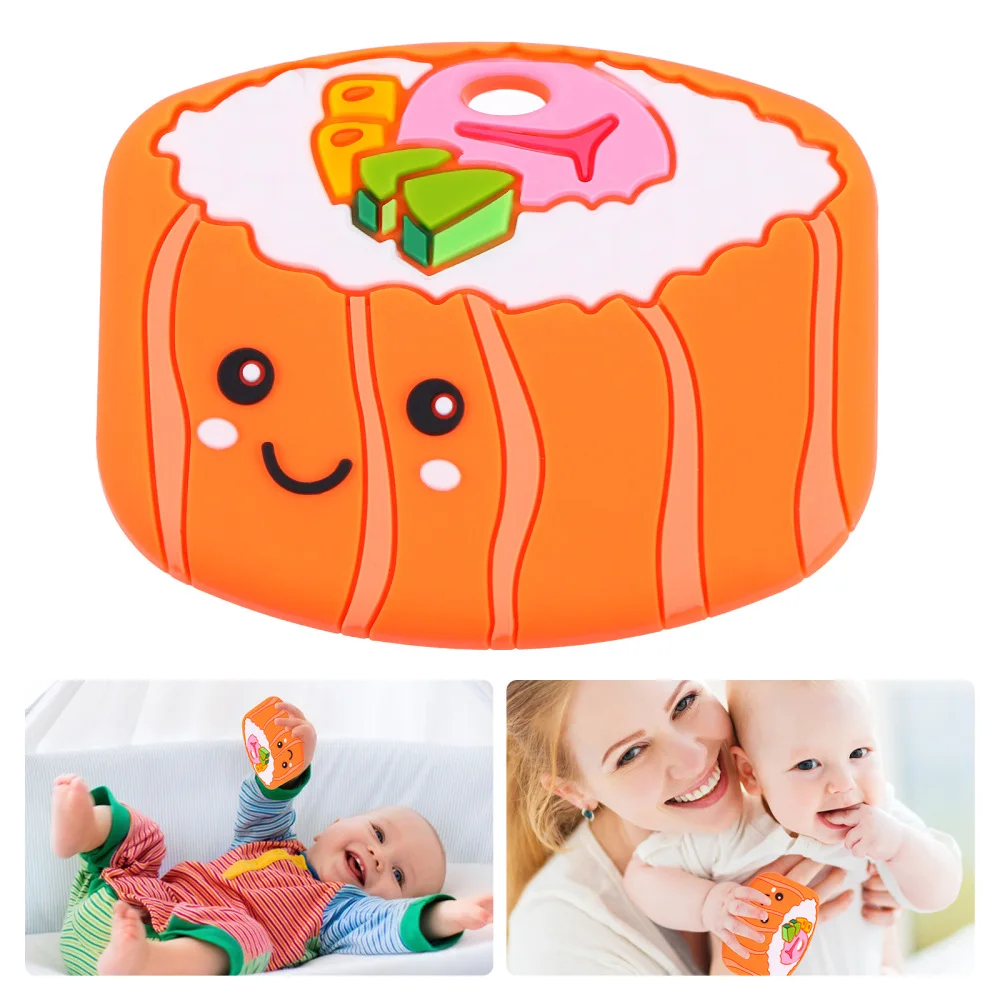 

Anti-eating Hand Chewing Cartoon Teether Silicone Molar Teething Plaything