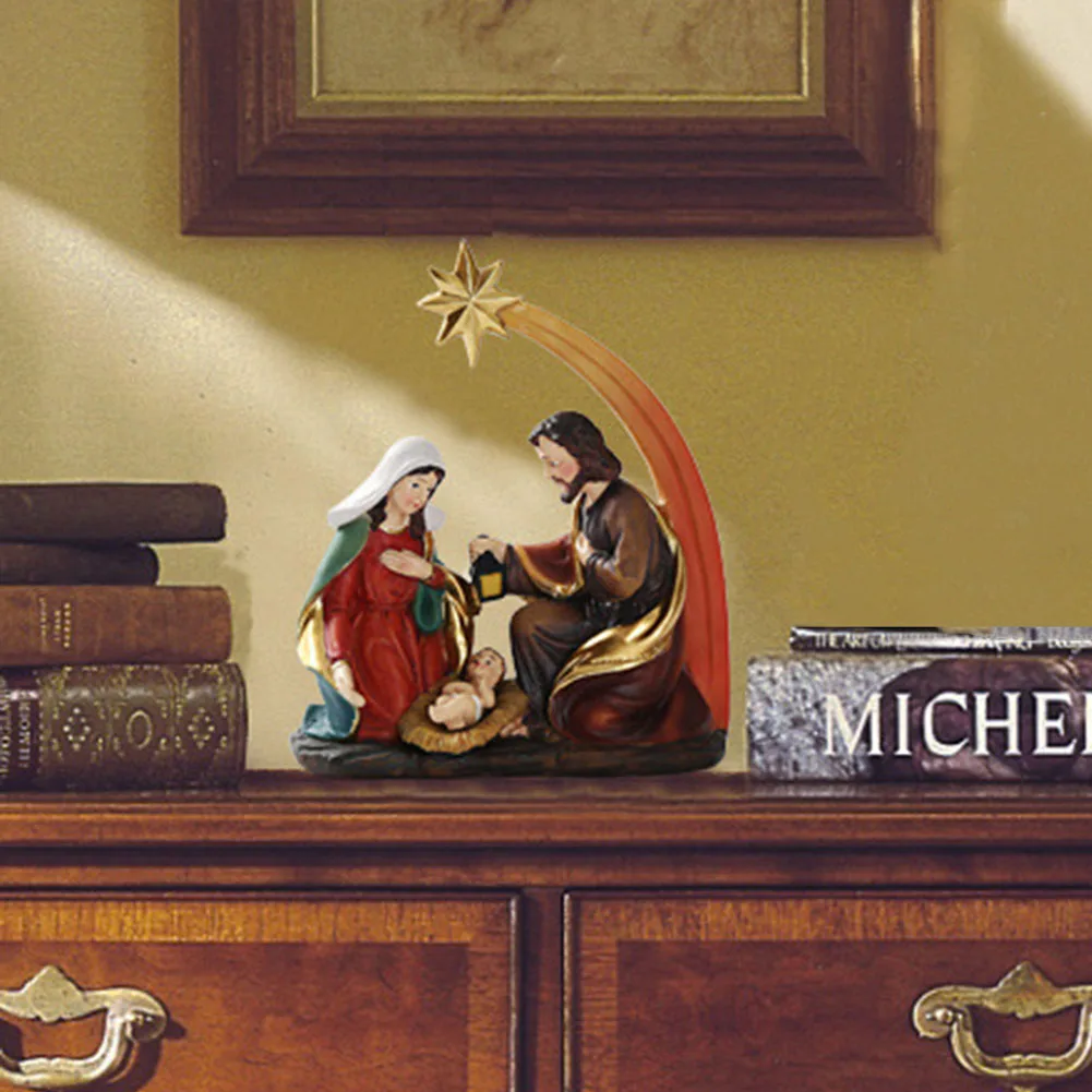 Украшения из смолы Пасха настольный подарок ремесла Религиозная детская