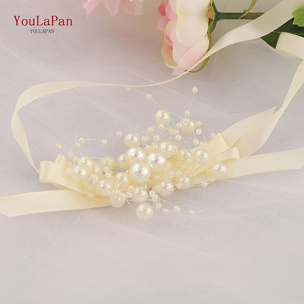 TOPQUEEN DF24 жемчужные свадебные браслеты с бусинами и цветами для подружки невесты| |