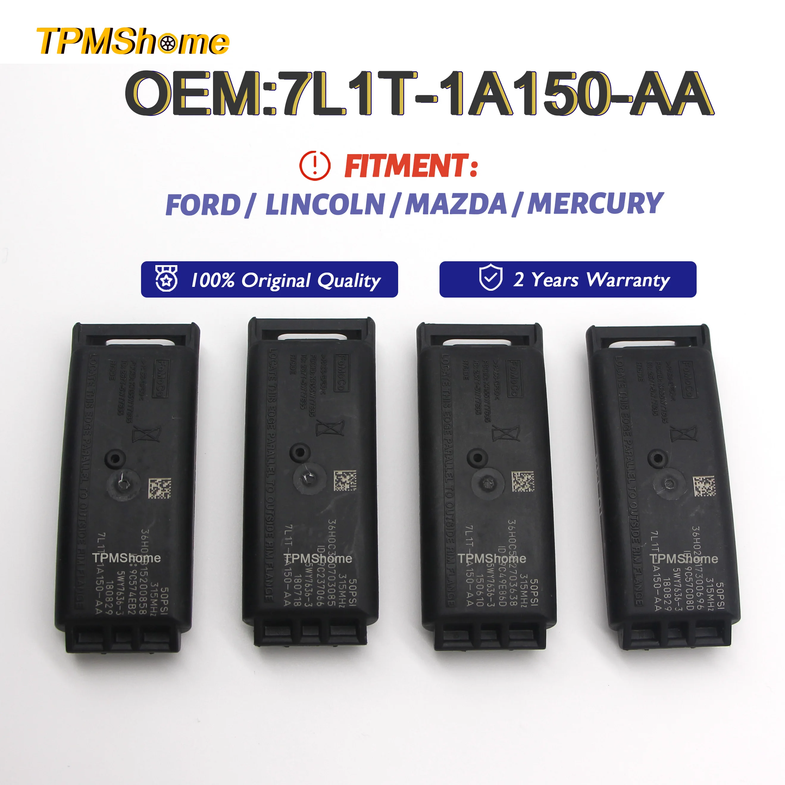 TPMS Датчик 7L1T-1A150-AA шина с давлением отслеживания 315 МГц для Ford Mazda Mecury TPMS4 TPMS-4 7L1Z-1A189-A