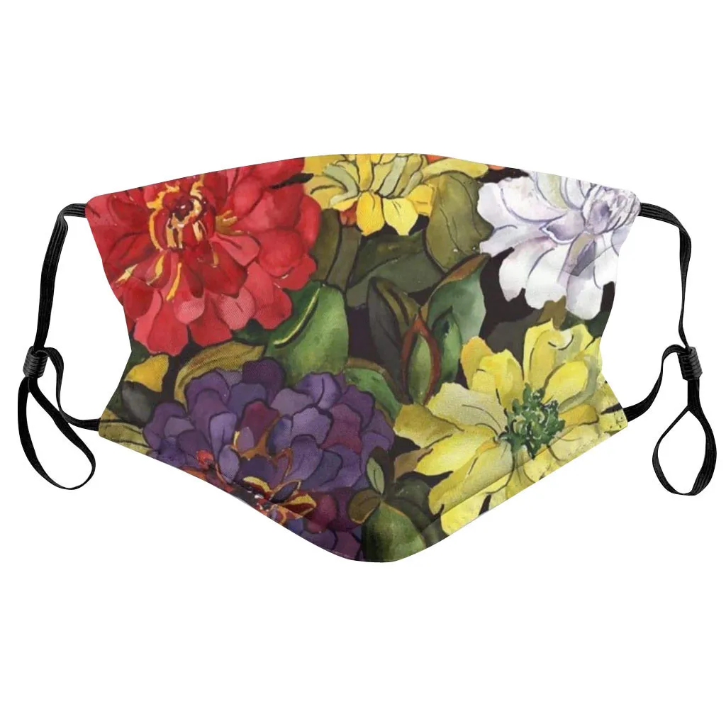 

5pcs Cotton Face masks 10pcs Pm2.5 Activated Carbon gaskets Mouth Masks Face Shiled Washable Reusable Breathable dust Masks