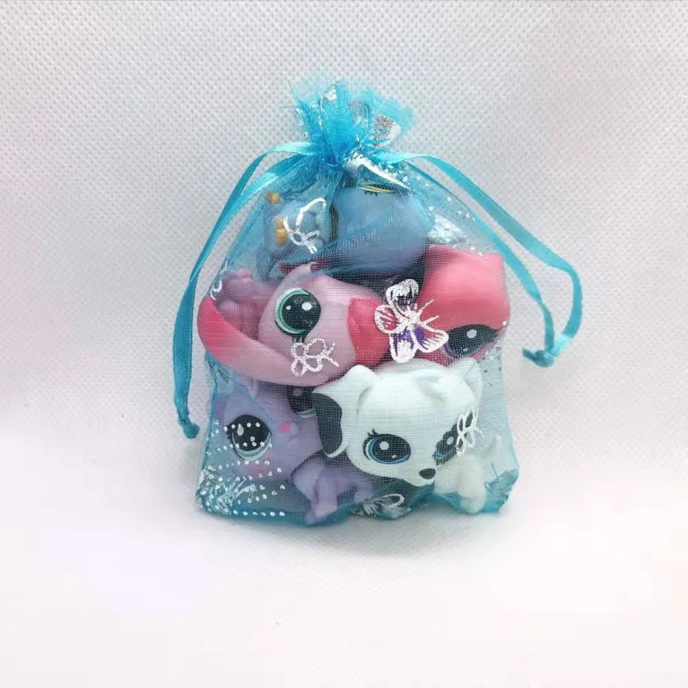 5 шт./пакет случайный маленькие животные модели игрушки Pet Shop мини кошка собака щенок старый ЛПС игрушки Фигурки игрушки для детей подарок