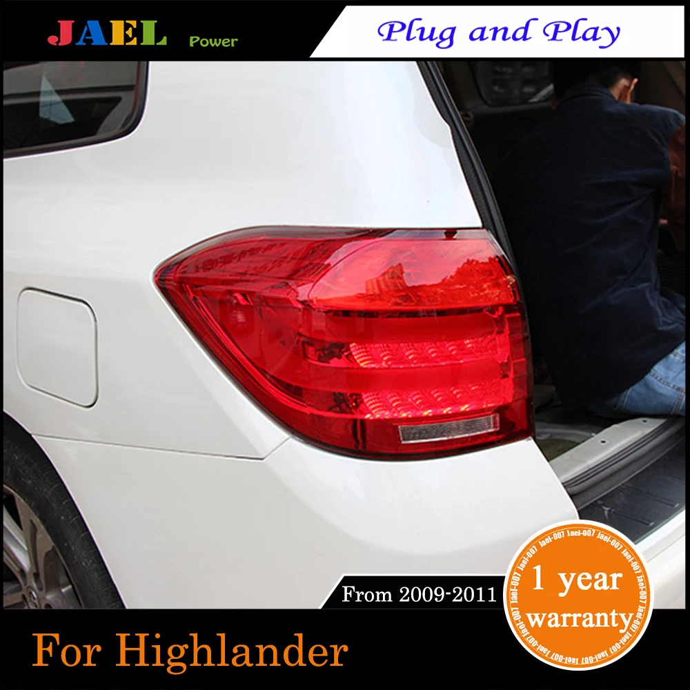 JAEL светодиодный фонарь светильник s Для Santa Fe Highlander 2009 2011 Хвост бег задний стоп