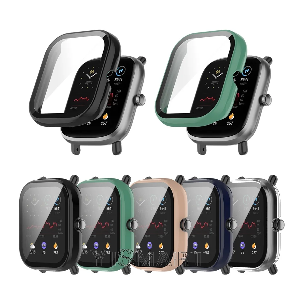 

Жесткая рамка, Защитное стекло для экрана, чехол для Huami Amazfit GTS 2 mini Cover GTS2, защитный чехол, чехол