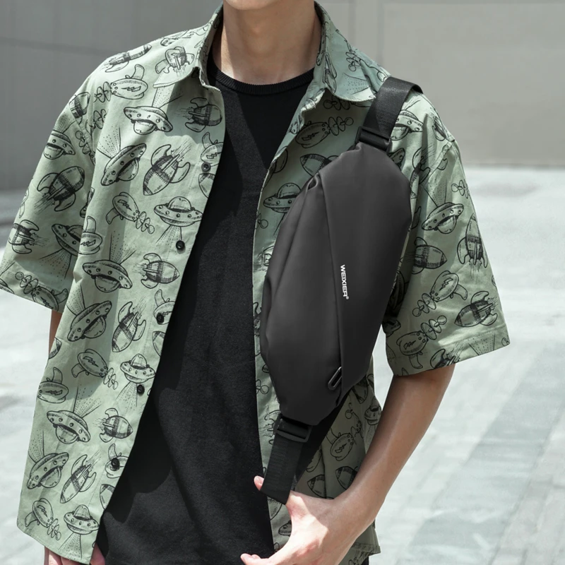 

Fashion Men Outdoor Sports Waist Bag Travel Fanny Pack Waterproof Shoulder Belt Bag Male Messenger Bags Teenager Chest Bag