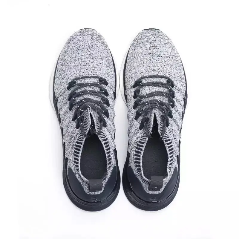 SALUDAS Original Sneakers 3 Men Runing Shoes Fishbone Lock System Elastic Knitting Sports Tennis Shoes Non-Slip Casual Shoe