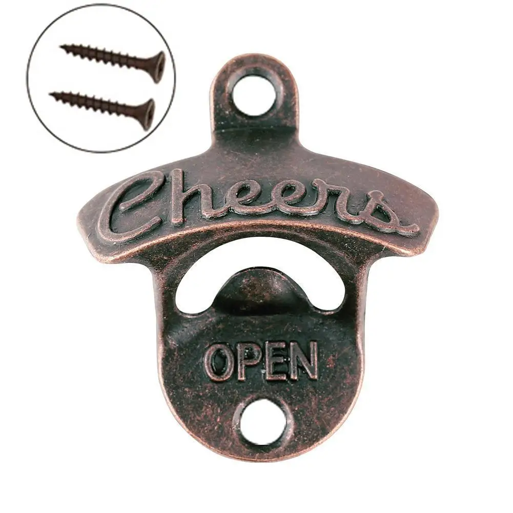 1 упаковка винтажный внешний вид с монтажными винтами открывалка для бутылок