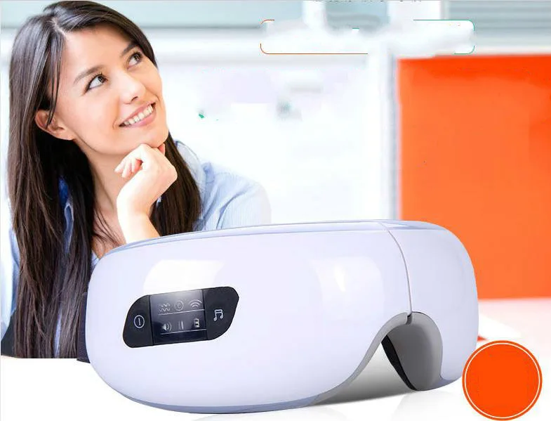 Electric Air pressure Eye massager with mp3.Wireless Vibration Magnetic heating therapy massage device.myopia care glasses