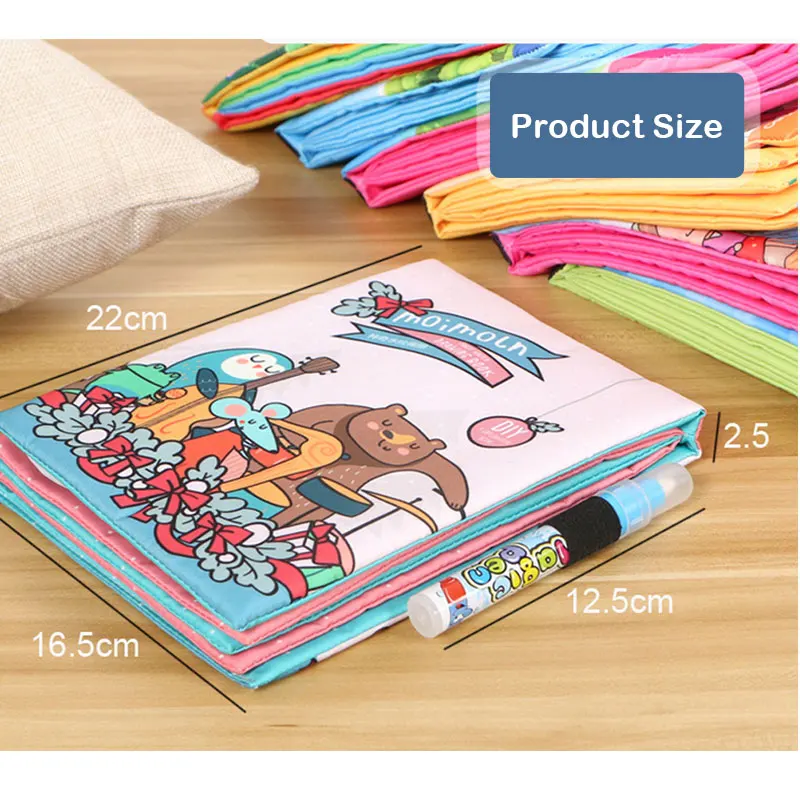 Игрушки Монтессори волшебные книги для рисования водой книжка раскраска из