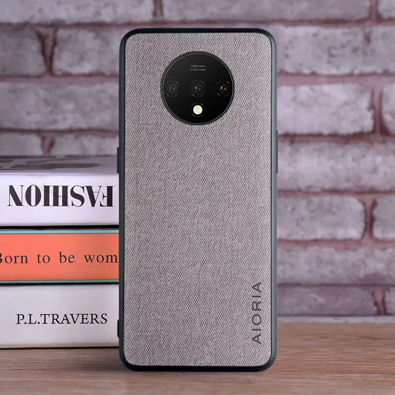 case for oneplus 7 6 6t 7t pro coque luxury textile leather skin soft tpu hard pc phone cover for oneplus 7 7t 6 case funda capa free global shipping
