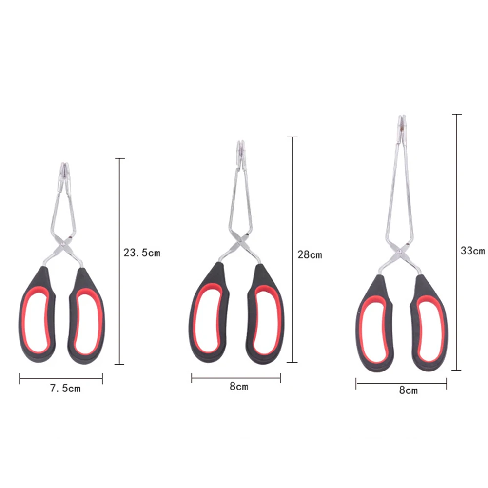 

Multifunctional Food Clip Extended Scissors Type Grilled Tongs for Outdoor, Kitchen, Bakery