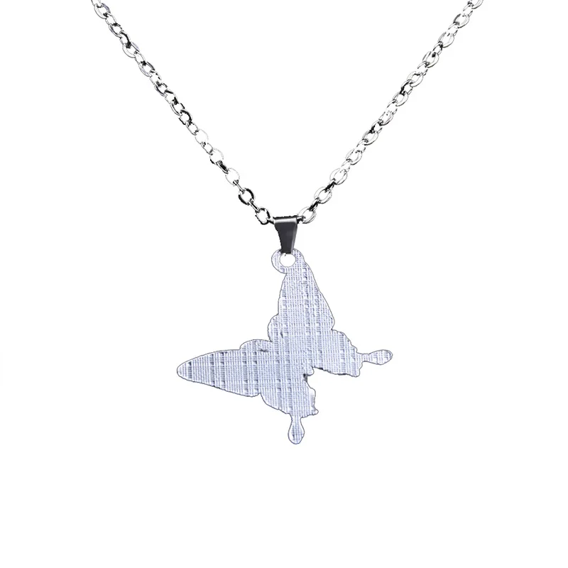 

Colorful Butterfly Necklaces Change Color with Temperature Stainless Steel Mood Necklace Romantic Jewelry Cute Accessories Gifts