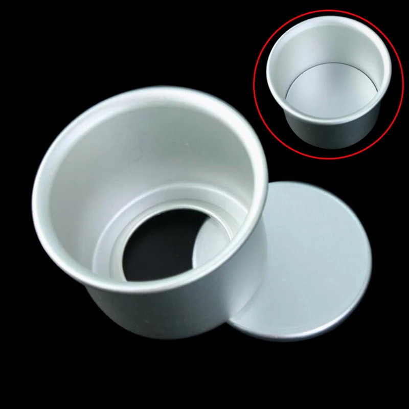 

5Pcs Round Cake Mould Cheesecake Pan Pattern Alloy DIY Removable Bottom Mold