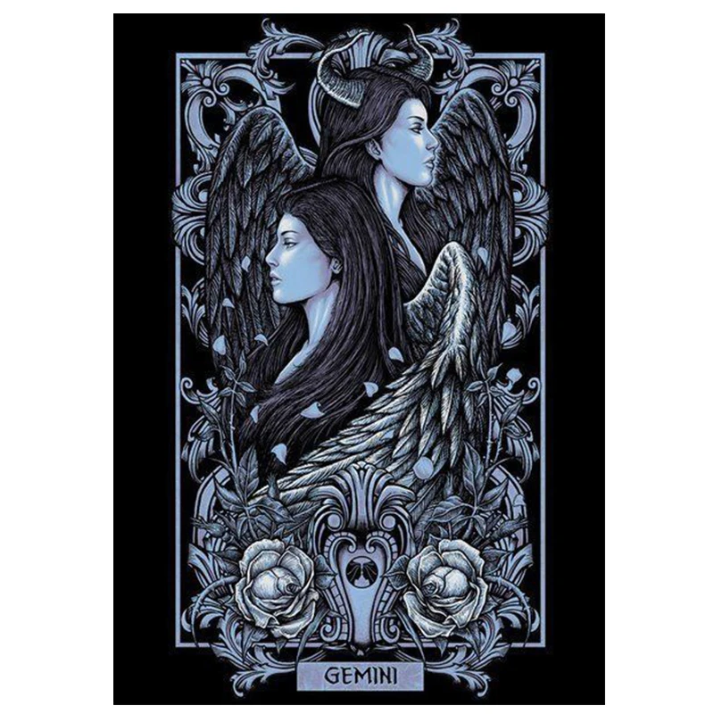

gemini of the twelve constellations DIY Diamond Painting the gemini Diamond Embroidery Cross Stitch Rhinestone Mosaic Painting
