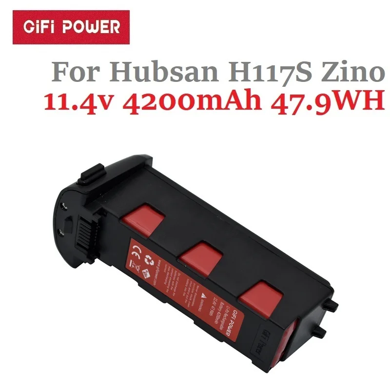 

GIFI 11.4v 4200mAh Battery for Hubsan H117S Zino PRO RC Quadcopter Spare Parts Intelligent Flight 11.4 v Battery For H117S Drone