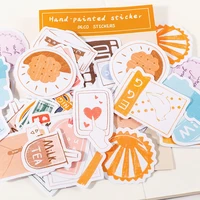 60 pcslot cute animal food flower decorative stationery stickers scrapbooking diy diary album hand painted stick lable