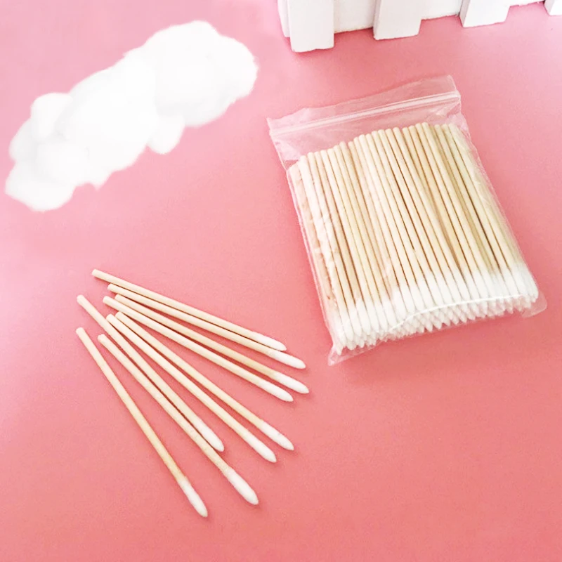 300 шт. одноразовые сверхмаленькие ватные палочки без ворса Микро Кисти