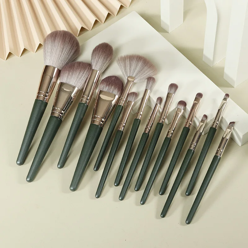 

Professional 14 Type Soft Makeup Brushes Kabuki Brush Blending Powder Foundation Blush Make Up Brush Eyeshadow Cosmetics Tool