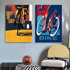 Спортивный велосипед Велоспорт настенная живопись холст скандинавские винтажные постеры и принты настенные картины для мальчика Спальня Декор для гостиной