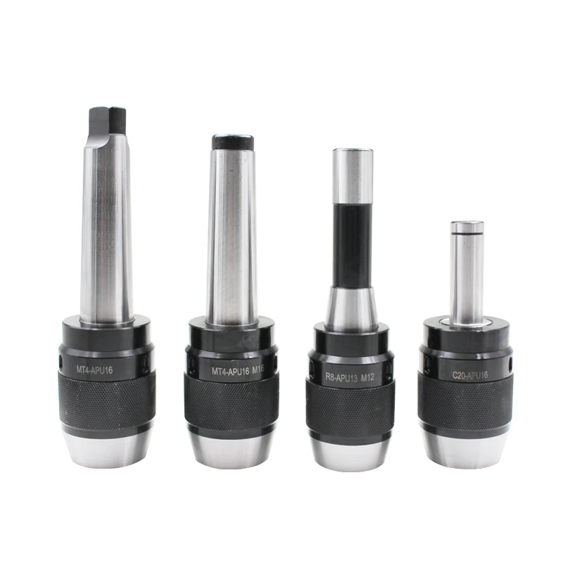 

C20-APU13 (1-13MM) C25 APU16 (1-16MM) straight shank C32-APU13 APU16 Integrated keyless self tight Drill chuck collet