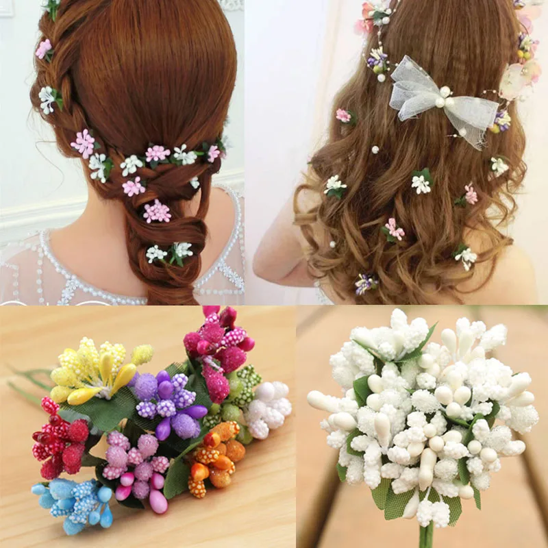 Искусственный цветок с тычинками ручной работы искусственный цветочный букет