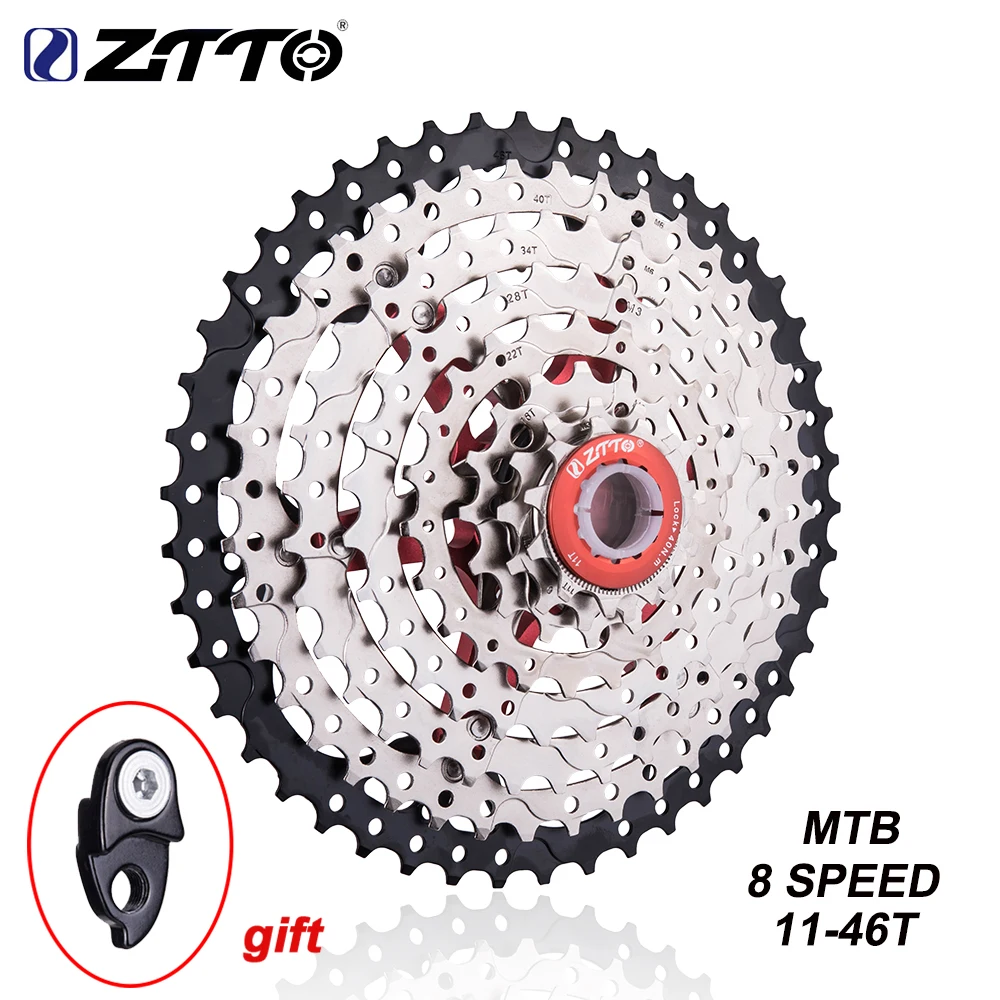 MTB 8 скоростей кассета s 11 46T Freewheel горный велосипед широкое соотношение стальная