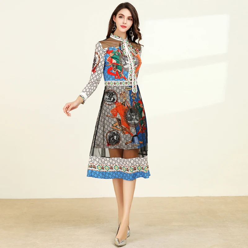 Xiaomoli темпераменты ретро принт галстук бабочка пэчворк чистая пряжа тонкое