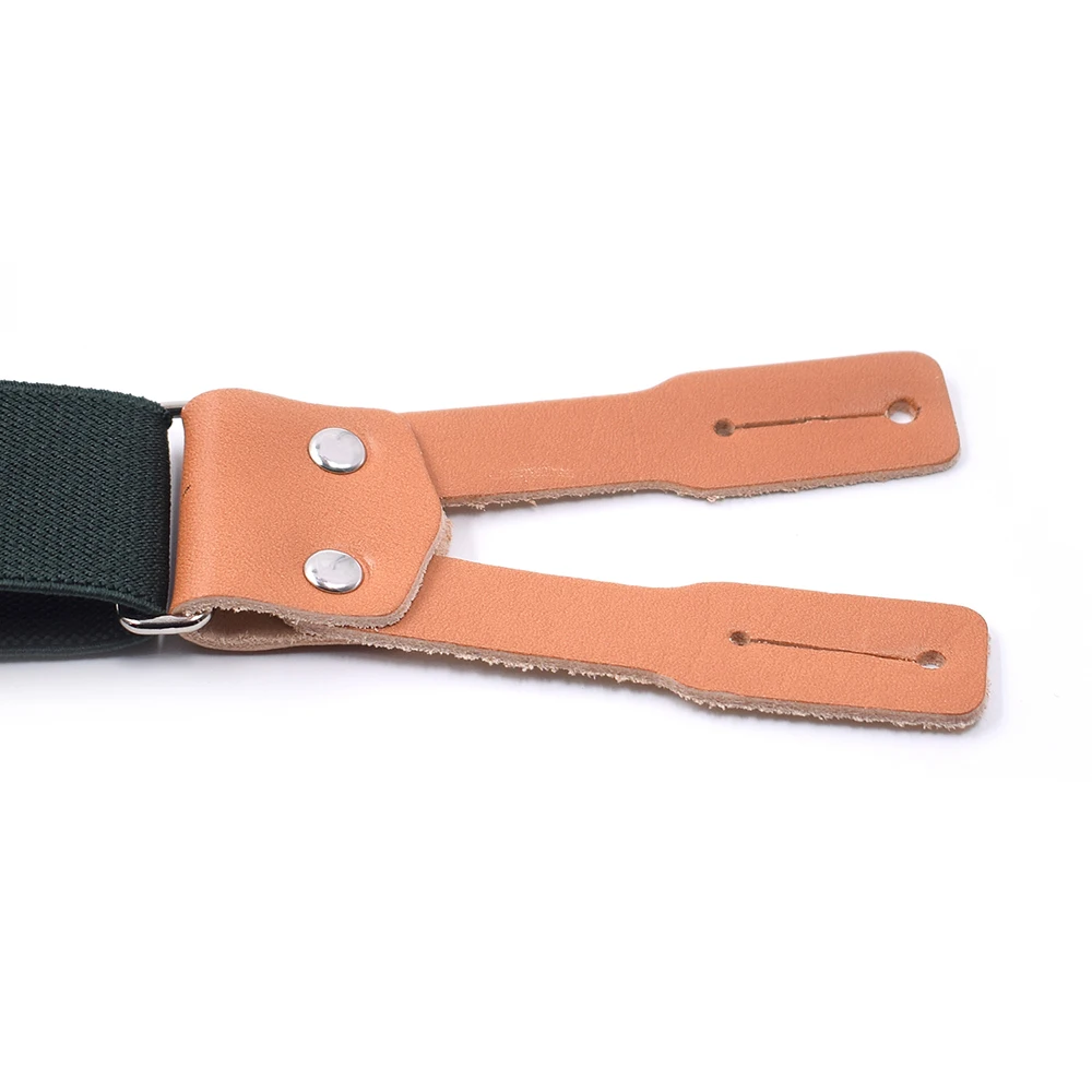 Мужские подтяжки на подтяжках из кожи армейского зеленого цвета регулируемые