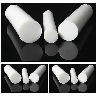1 шт. 100 мм, 150 мм, 200 мм, 300 мм Длинный PTFE круглый стержень брус диаметром 10 мм, 15 мм, 18 мм, 20 мм, 25 мм, 30 мм, 35 мм, 40 мм, 45 мм, 50 мм, 55 мм, 60 мм