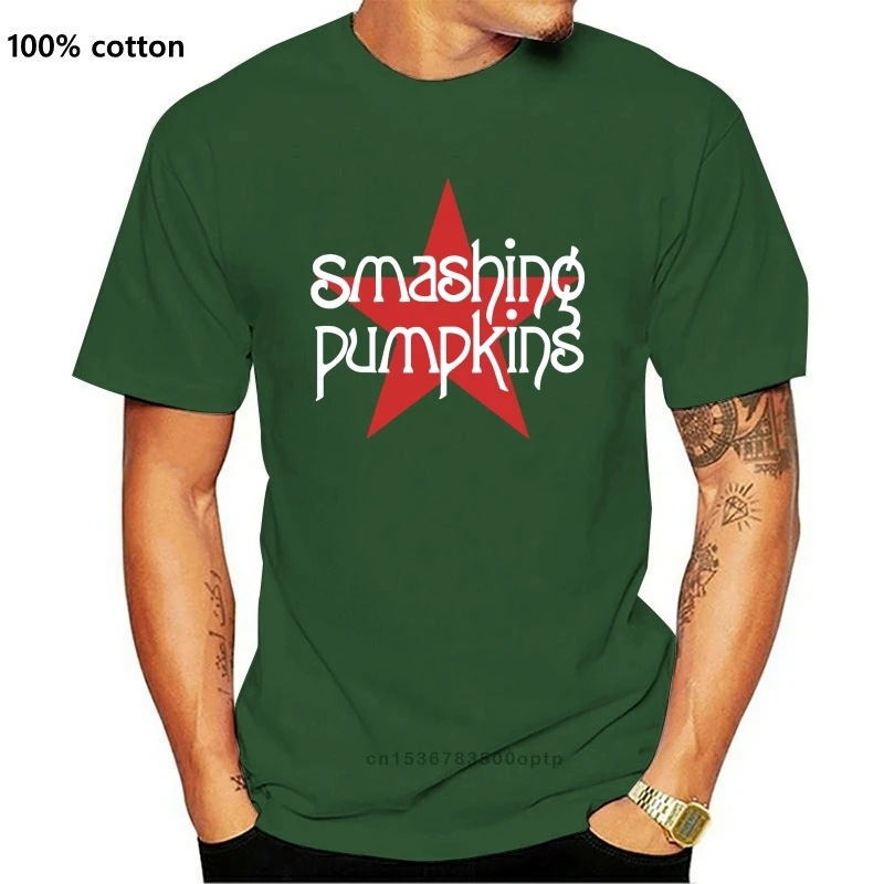 

THE SMASHING PUMPKINS STAR LOGO BLACK T SHIRT ALTERNATIVE SILVERCHAIR BUSH ZWAN Men T-Shirt Lowest Price 100 % Cotton