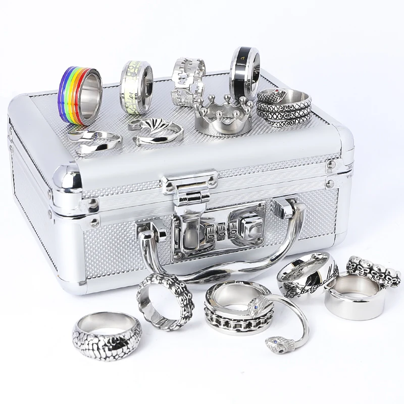 15 шт. высокое качество кольцо для пениса Нержавеющая сталь насадка на пенис