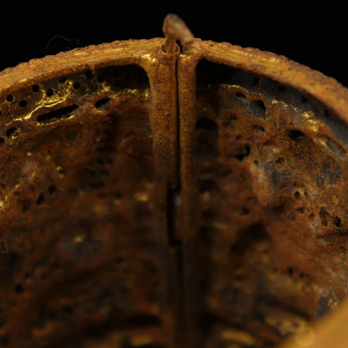 

LaoJunLu Pure Copper Inlaid Gemstone Bracelet Imitation antique bronze masterpiece collection of solitary Chinese traditional