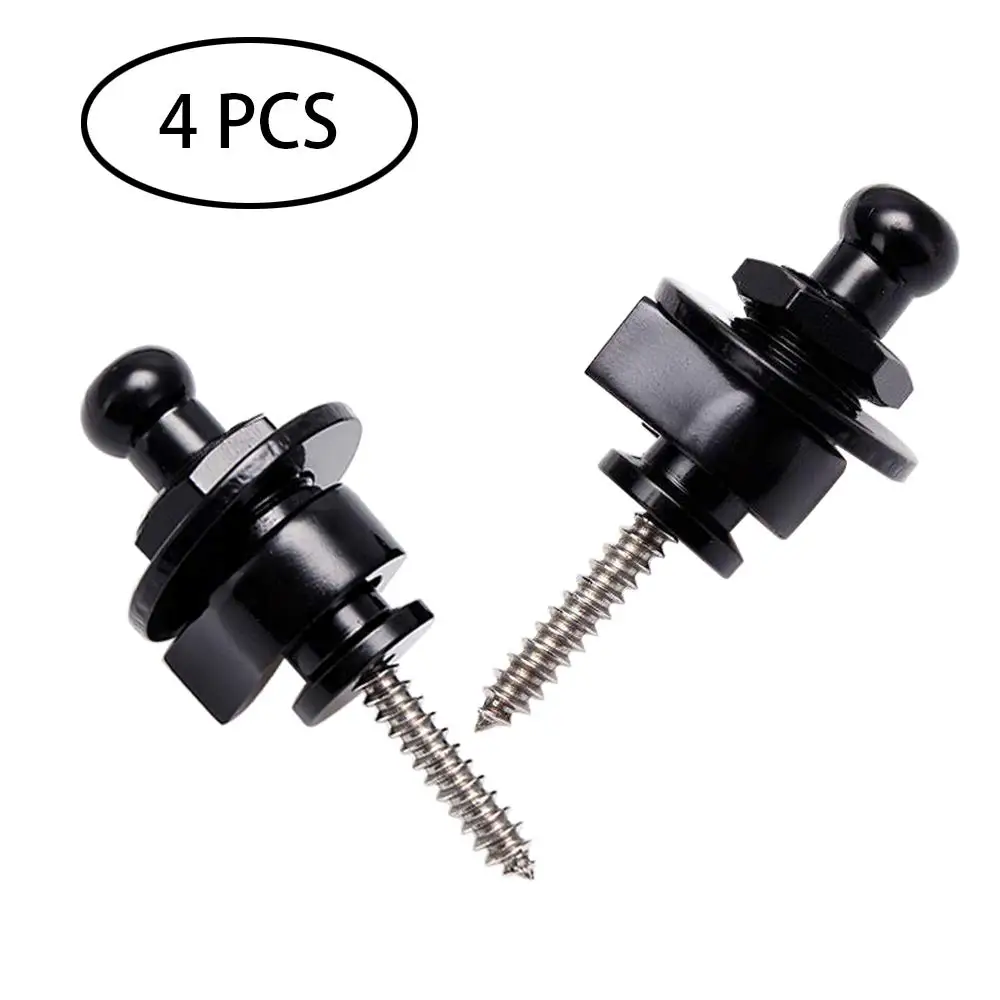 4 шт./компл. замок для гитарного ремня металлические кнопки безопасности