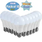 Светодиодный алюминиевый светильник E27, 10 шт.партия, 12 в пост. Тока, белыйтеплый белый свет, 3 Вт5 Вт7 Вт9 Вт12 Вт15 Вт