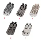 1 пара Женские зимние пушистые теплые тапочки носки с забавными мультяшными принтами, с нашивками в виде животных; Бархат кораллового цвета; Hoisery Footlet грелка носок