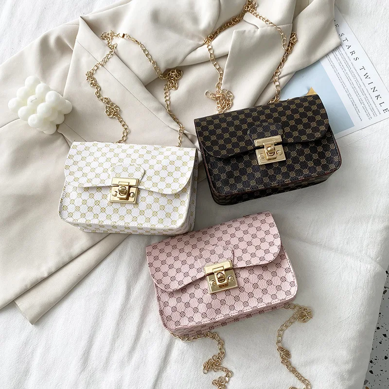 

Women's Coin Purses Mini Dot Floral Print Metal Hasp Leather Casual Mobile Phone Bag Wholesale New Fashion Female Square Bags
